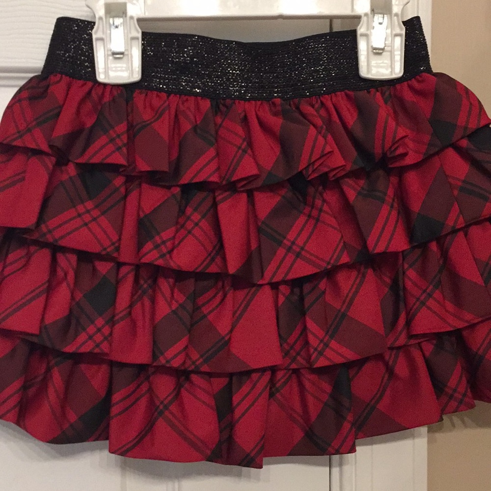 Ralph Lauren plaid ruffle party skirt 4/ 4T